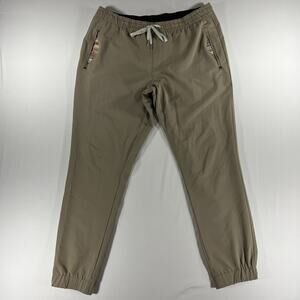 Wowie Rambler Jogger Pants Size XL Khaki Pull On Casual Stretch